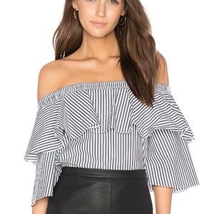David Lerner Off Shoulder Top